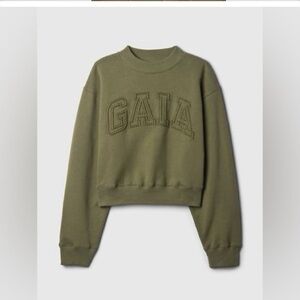 NWT Cult Gaia/ Gap collab olive sweatshirt